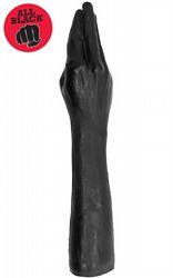 Stora dildos All Black Hand 37 cm