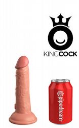 Realistiska Massagestavar King Cock Elite Vibrating 17 cm