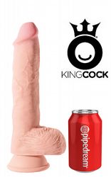 Dildos med pung King Cock Triple Density 27 cm