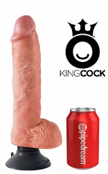 Realistiska Massagestavar King Cock Vibrating Dildo 26 cm