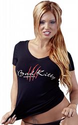 Rollspel & Maskerad Bad Kitty T-Shirt Stl Large