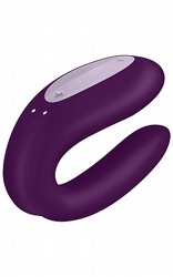 Vattentta Vibratorer Satisfyer Double Joy Purple