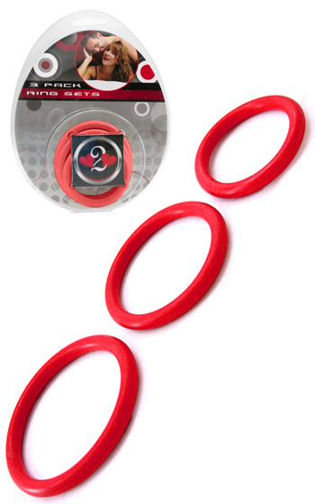 3-pack Nitrile Rings - Röd 3-pack Nitrile Rings - Röd