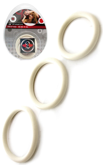3-pack Nitrile Rings - Vit 3-pack Nitrile Rings - Vit