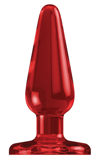 Acrylic Buttplug Red 4 tum Acrylic Buttplug Red 4 tum