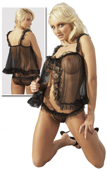 Babydoll Svart - Stl S-M Babydoll Svart - Stl S-M