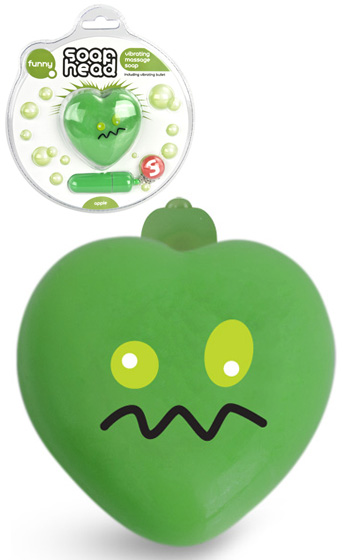 Badtvål med Vibrator - Äpple Badtvål med Vibrator - Äpple