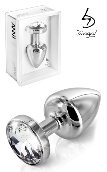 Buttplug Silver Crystal 25 mm Buttplug Silver Crystal 25 mm