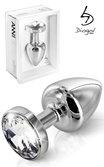 Buttplug Silver Crystal 35 mm Buttplug Silver Crystal 35 mm