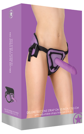 Deluxe Silicone Strap On Purple 10 tum Deluxe Silicone Strap On Purple 10 tum