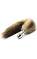 Fox Tail Plug Golden Brown