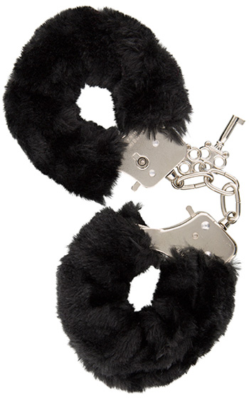 Handbojor Furry Handcuffs Black