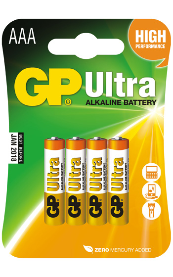 GP LR3 Ultra Alkaline 4-pack GP LR3 Ultra Alkaline 4-pack