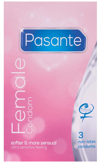 Pasante Female Condom 3-pack