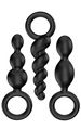 Satisfyer Plugs Black 3-pack