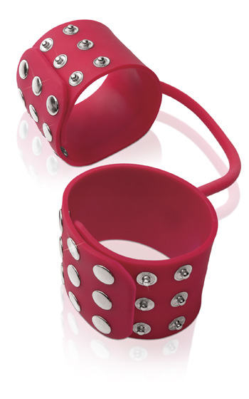 Silicone Cuffs Red Silicone Cuffs Red