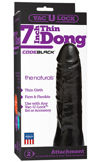 Thin 7 Inch Dong Black Thin 7 Inch Dong Black