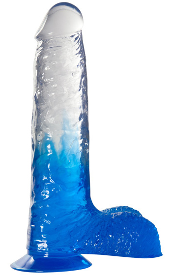 Two Tone Blå Dildo 19 cm