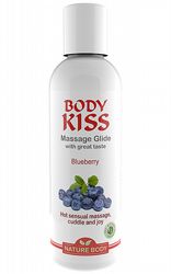 Massageoljor Massageljus Body Kiss Blueberry 100 ml