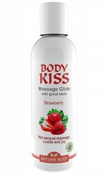 Massageoljor Massageljus Body Kiss Strawberry 100 ml