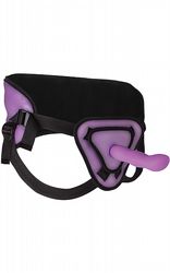 Strap-on Deluxe Silicone Strap On Purple 20 cm