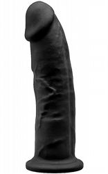 Dual Density Black Dildo 23 cm