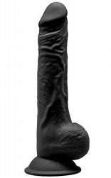 Dual Density Black Dildo 24 cm1