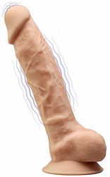 Dildos med pung Dual Density Vibrating 20 cm