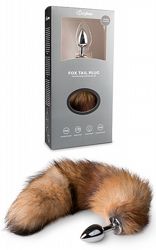 Analpluggar Fox Tail Plug Silver