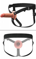 Hollow Silicone Strap-On 13 cm