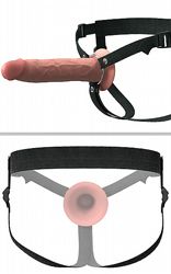 Hollow Silicone Strap-On 23 cm