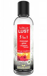 Smaksatt glidmedel Intense Lust 3 in 1 Orange Raspberry 100 ml 