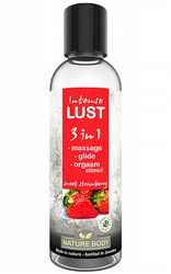 Massageoljor Massageljus Intense Lust 3 in 1 Sweet Strawberry 100 ml