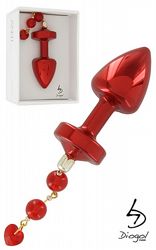  Jewel Buttplug Red