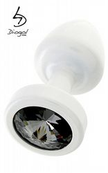 Jewel Buttplug White