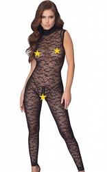 Catsuits kroppsstrumpor Jumpsuit Lace