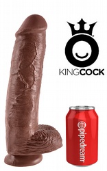  King Cock Brun Dildo 28 cm