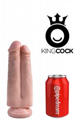 Dubbeldildos King Cock Dubbel Dildo 18 cm
