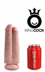 Dildos utan pung King Cock Dubbel Dildo 18 cm