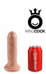 Dildos utan pung King Cock Med Frhud 18 cm