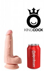 Dildos med pung King Cock Triple Density 18 cm