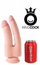 Dubbeldildos King Cock Triple Density Dubbel 23 cm