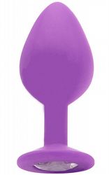 Analpluggar Large Diamond Butt Plug Purple