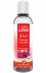 Smaksatt glidmedel Lustful Love 2 in 1 Wild Raspberry 100 ml