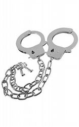  Metal Handcuffs Long Chain