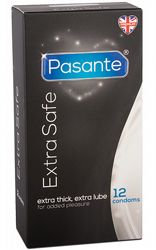 Kondomer Pasante Extra Safe 12-pack