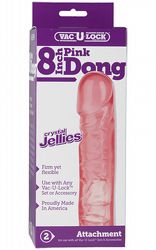 Pink 8 Inch Jelly Dong