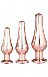 Analpluggar Pleasure Plug Set Rose Gold