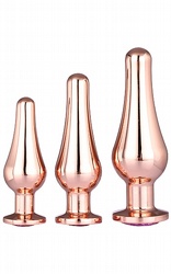 Pleasure Plug Set Rose Gold