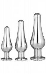 Analpluggar Pleasure Plug Set Silver